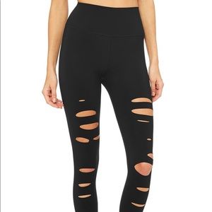 ALO Yoga Pants - Alo Yoga Ripped Warrior Legging ALO Yoga Pants - Alo Yoga Ripped Warrior Legging